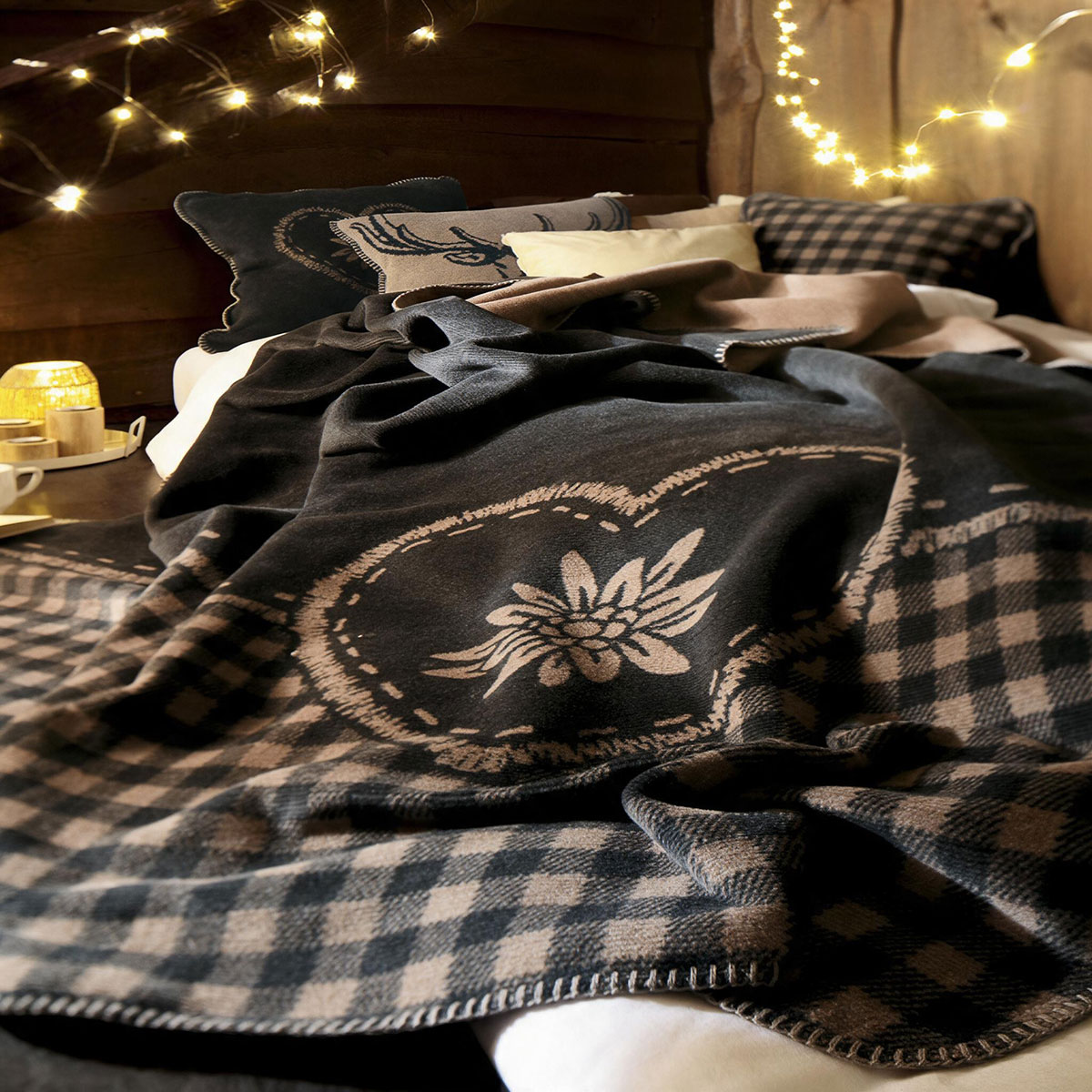 Плед 150x200см Biederlack Alpine & Lodge Альпийский шарм