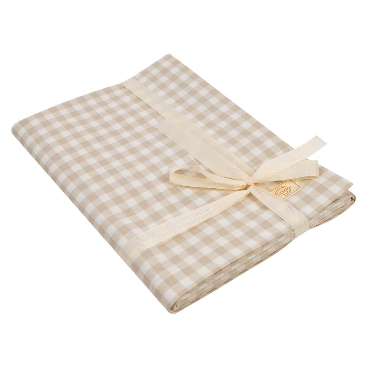 Скатерть Elpida Клетка бежевая крупная 145x175см