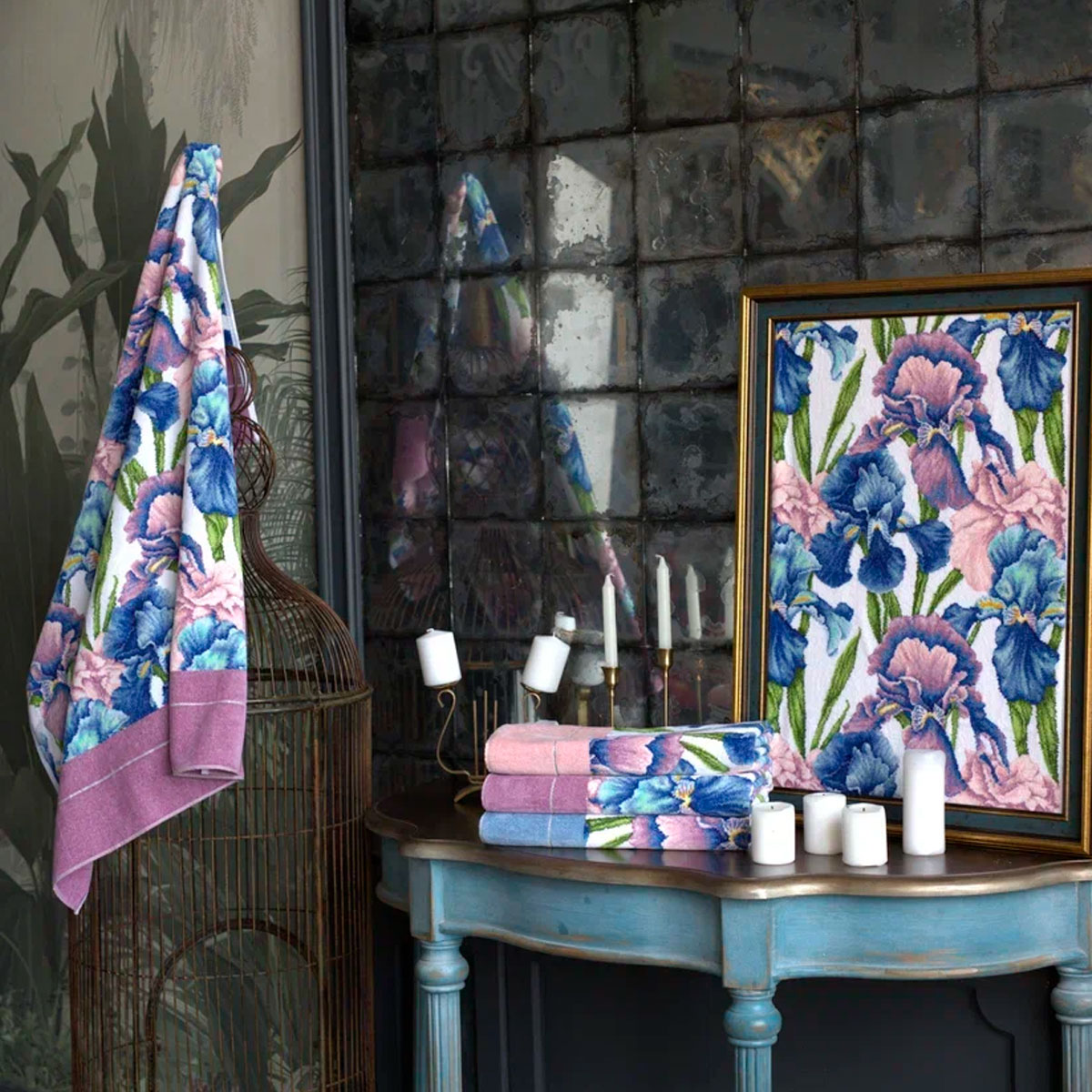 Полотенце Feiler Giselle 75x150см, цвет лавандовый