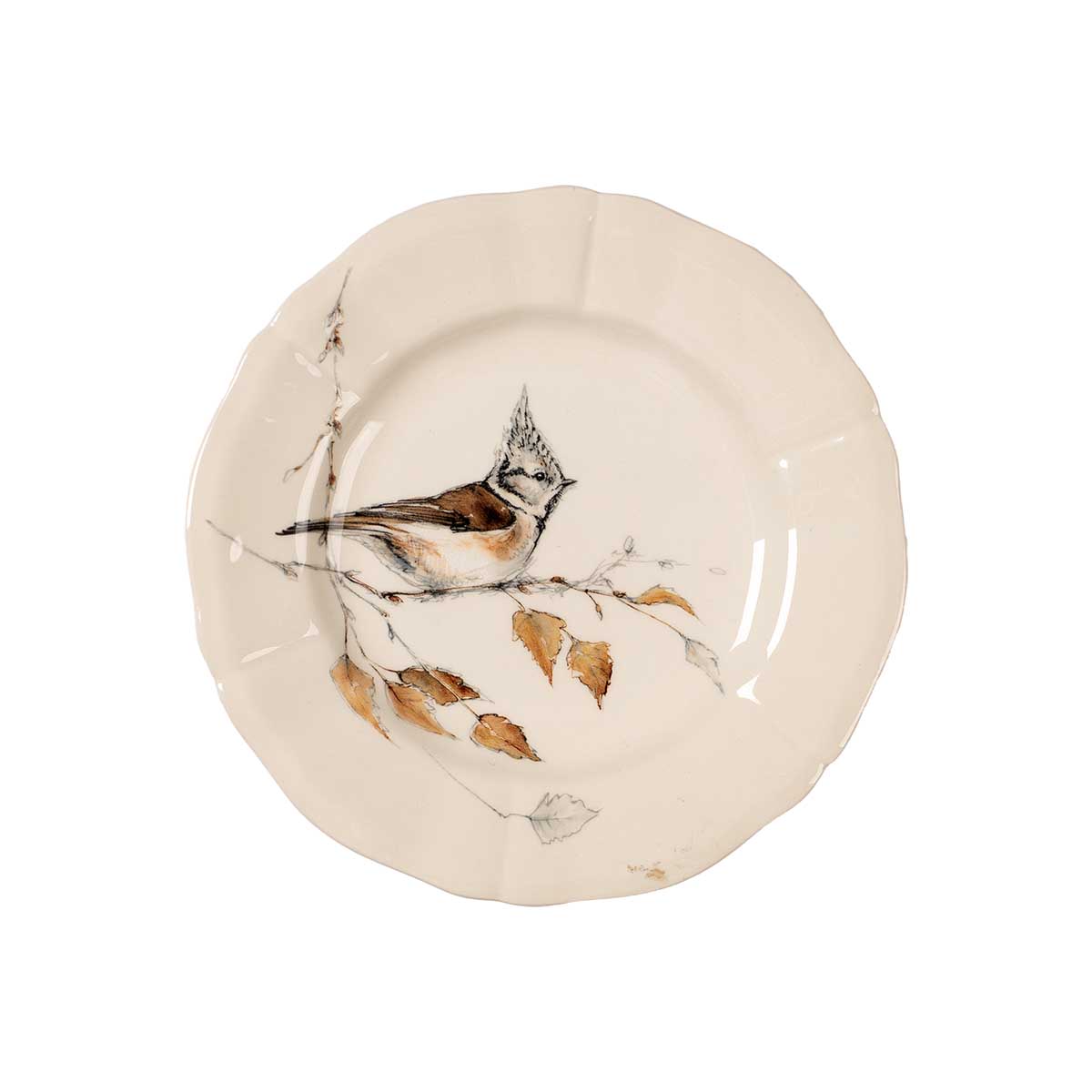 Набор тарелок для канапе Gien Oiseaux Foret, 4шт