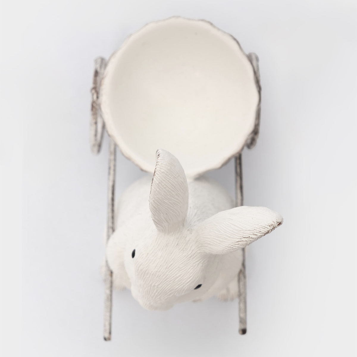 Подставка для яйца Anna Lafarg Пасха Натуральная Кролик с тележкой