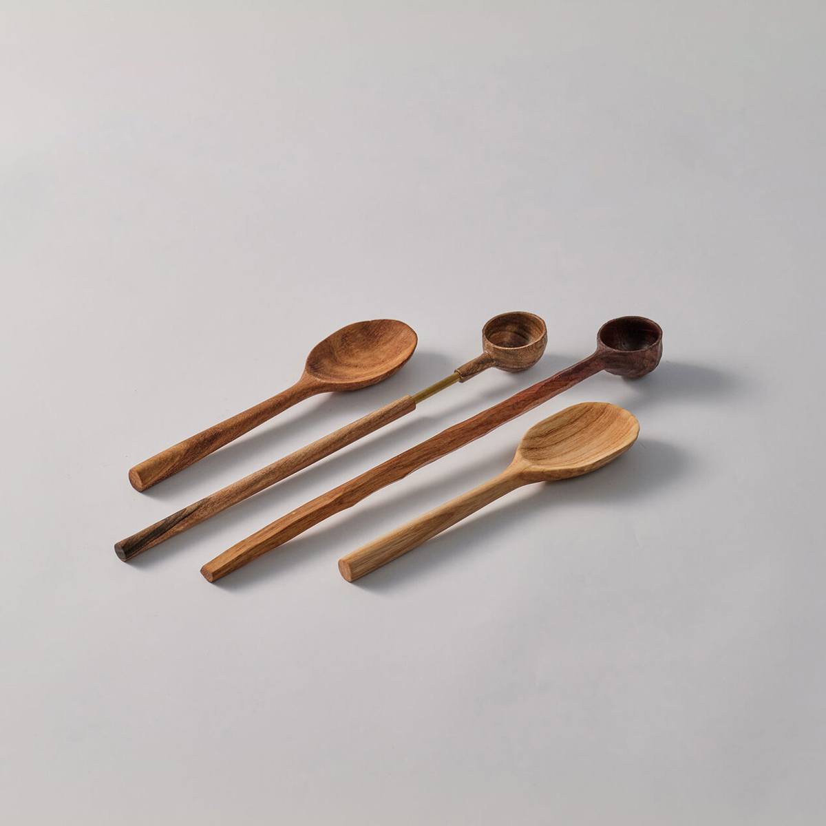 Ложка Kenai Ceramics Wood с латунью 23см