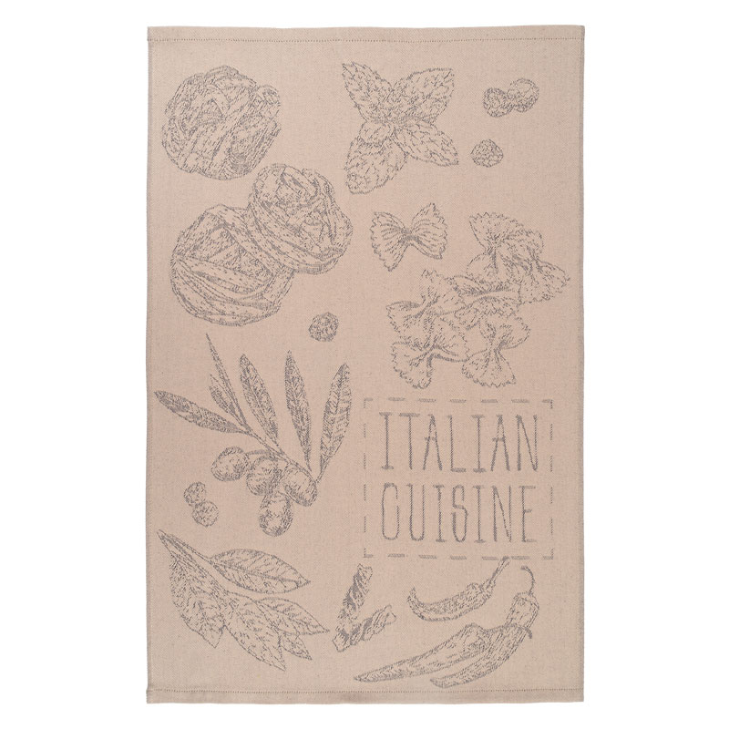 Полотенце кухонное Spany Italian food, цвет бежевый