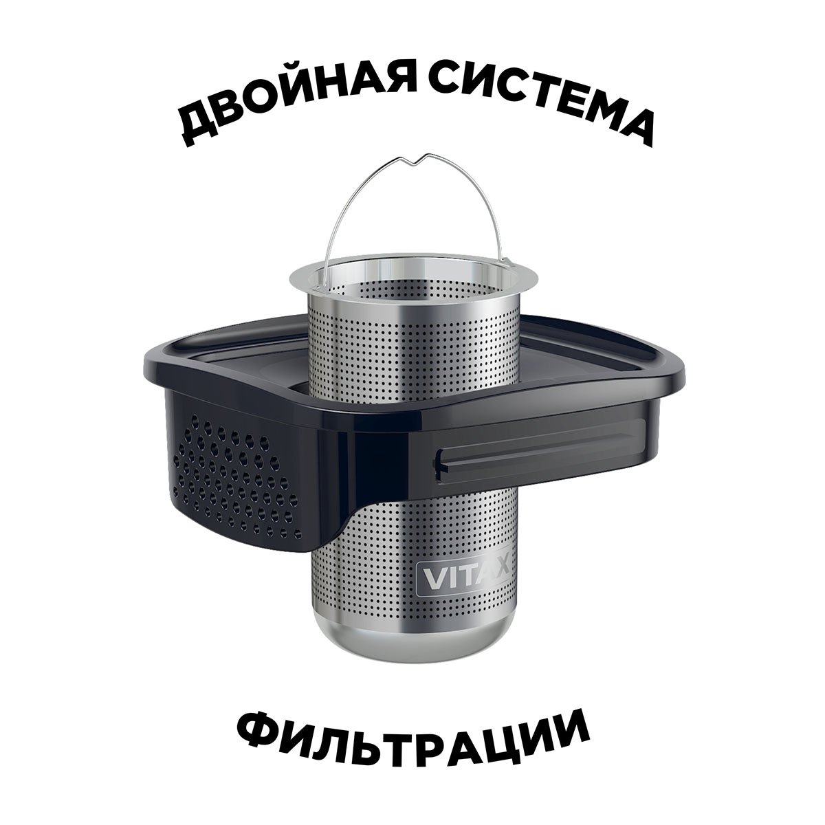 Чайник заварочный 4в1 Vitax Quattropot 900мл