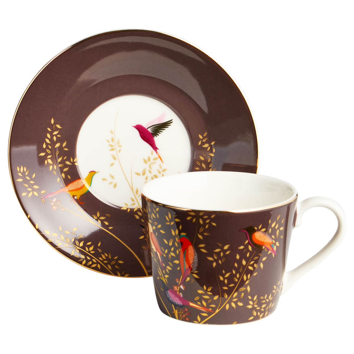 Чайная пара Lefard Golden Birds 220мл