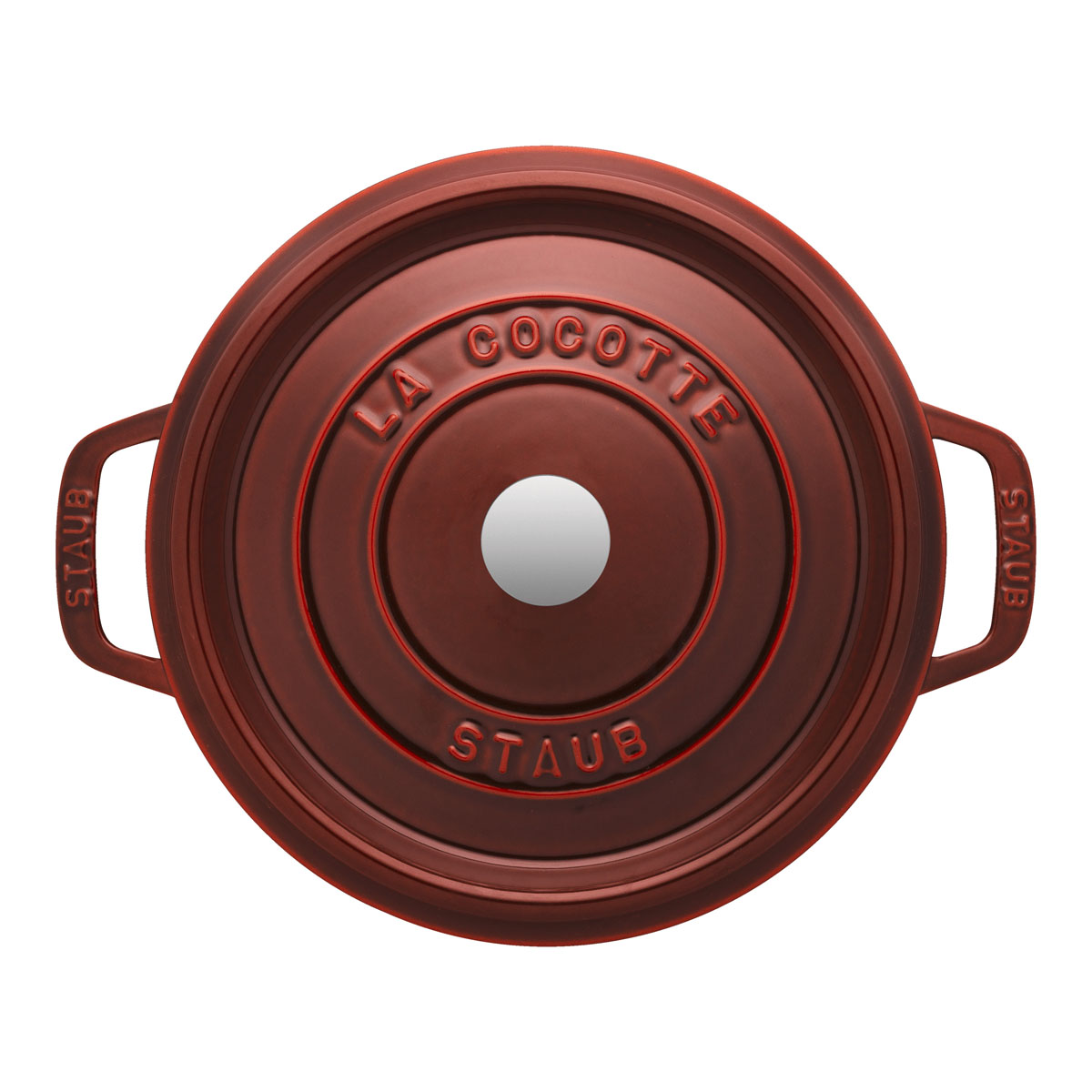 Кокот круглый 28 см, 6,7 л, гранатовый