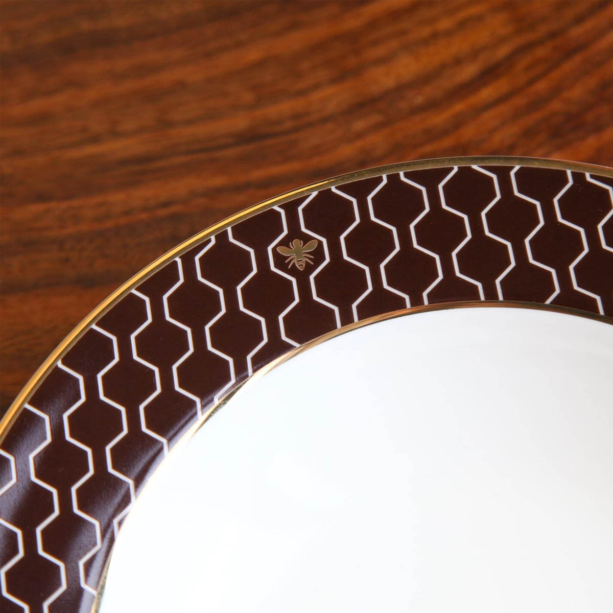 Тарелка суповая Domique To Bee or Not, цвет темно-коричневый