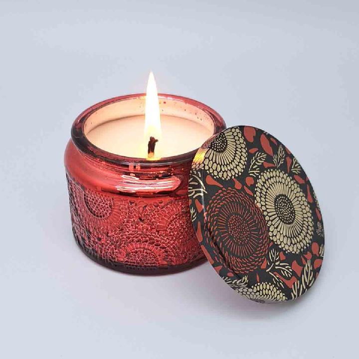 Свеча ароматическая Dom Aroma Limited Вино с историей, в маленькой стеклянной банке