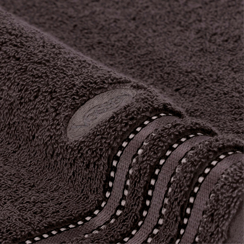 Полотенце махровое Vossen Cult de Luxe 67x140см, цвет черный