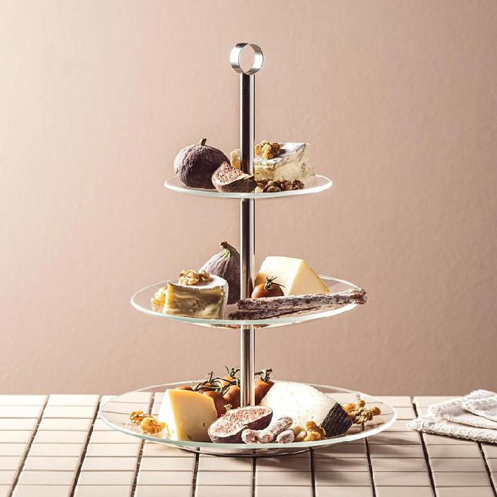 Этажерка трёхуровневая Leonardo Cena 36см