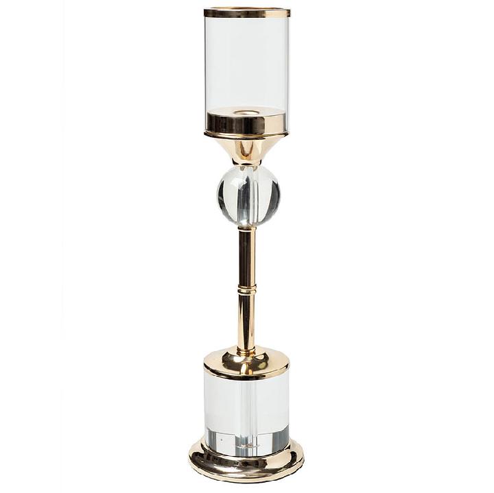 Подсвечник Garda Decor 11х11х43,5см, цвет золото