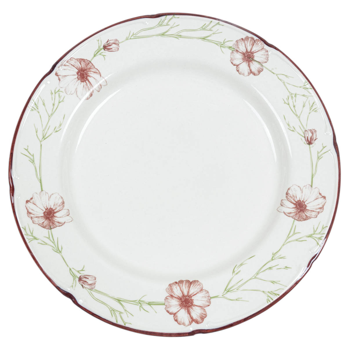 Тарелка обеденная Дымов Керамика Космея утро 07.00