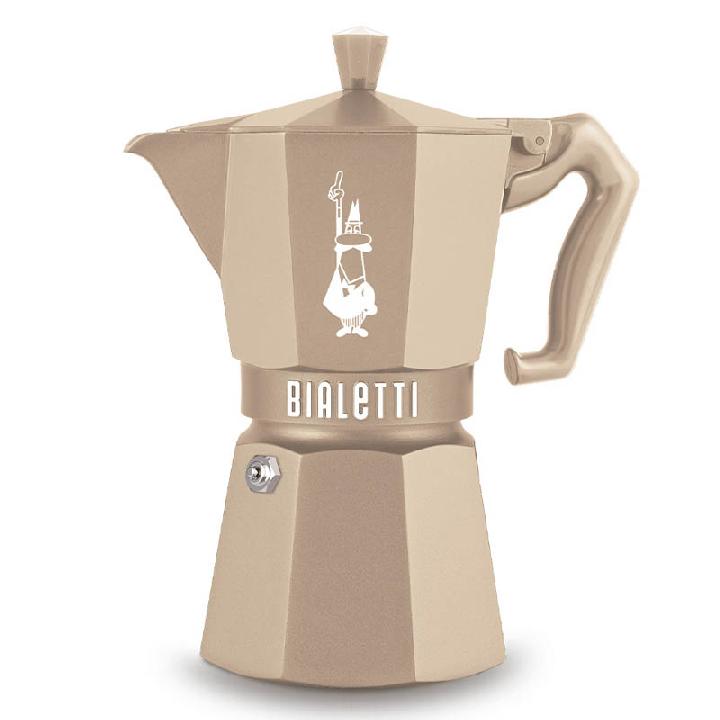 Кофеварка гейзерная Bialetti Exclusive на 6 порций, цвет бежевый