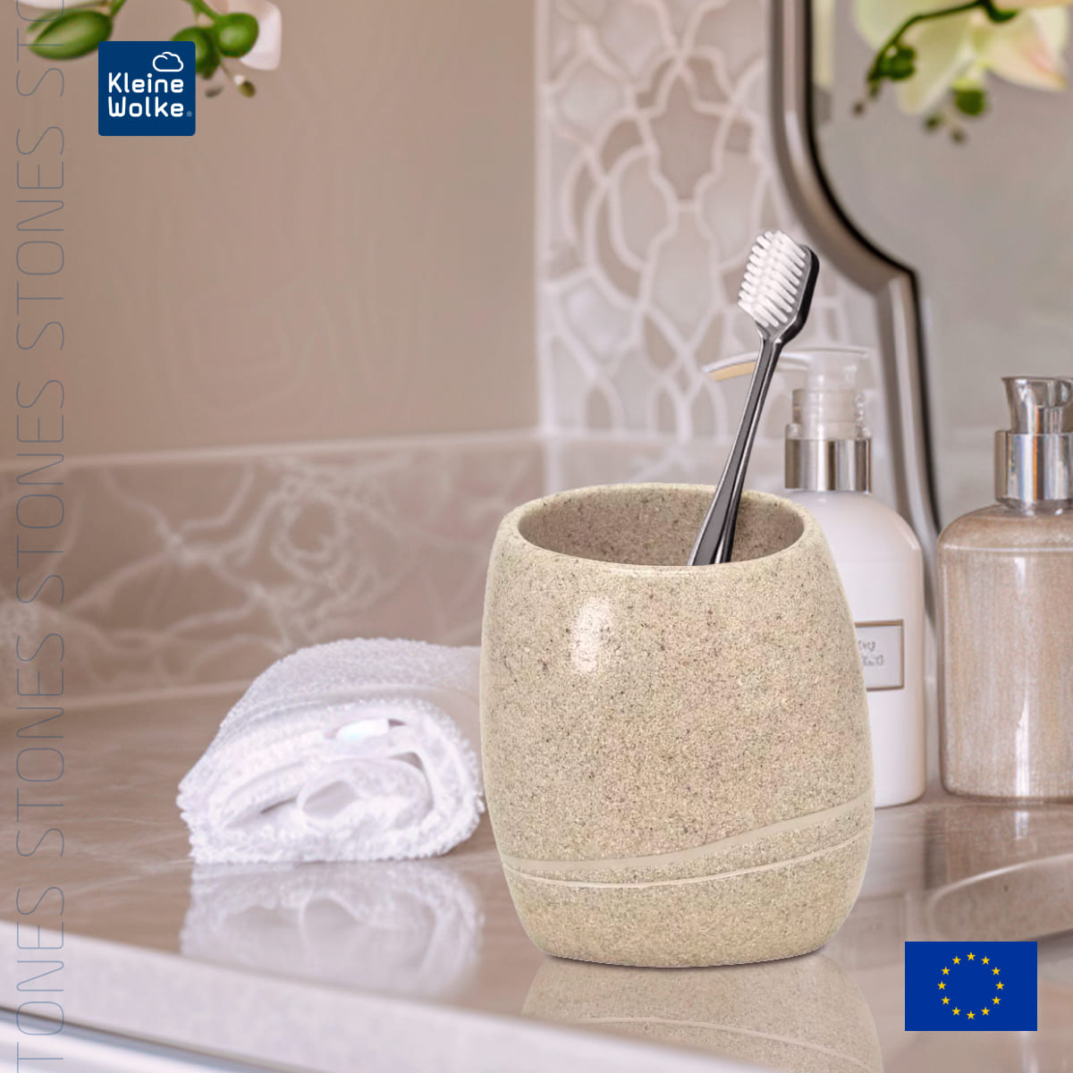 Стакан Kleine Wolke Stones Sand beige