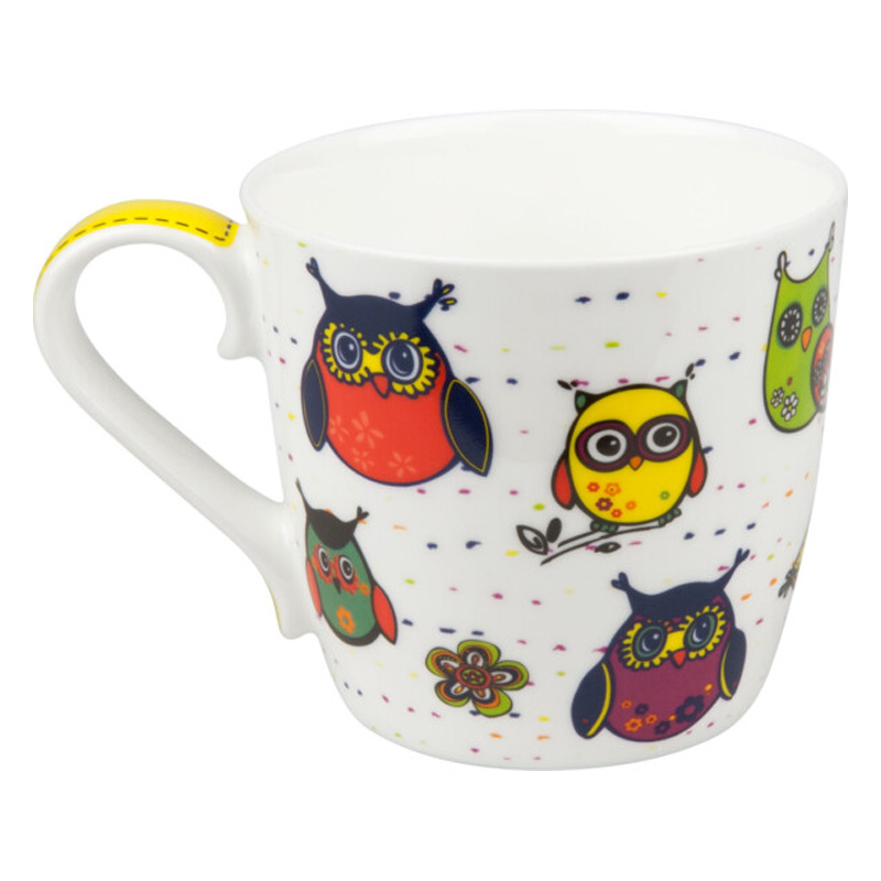 Кружка Konitz Разноцветные животные совы