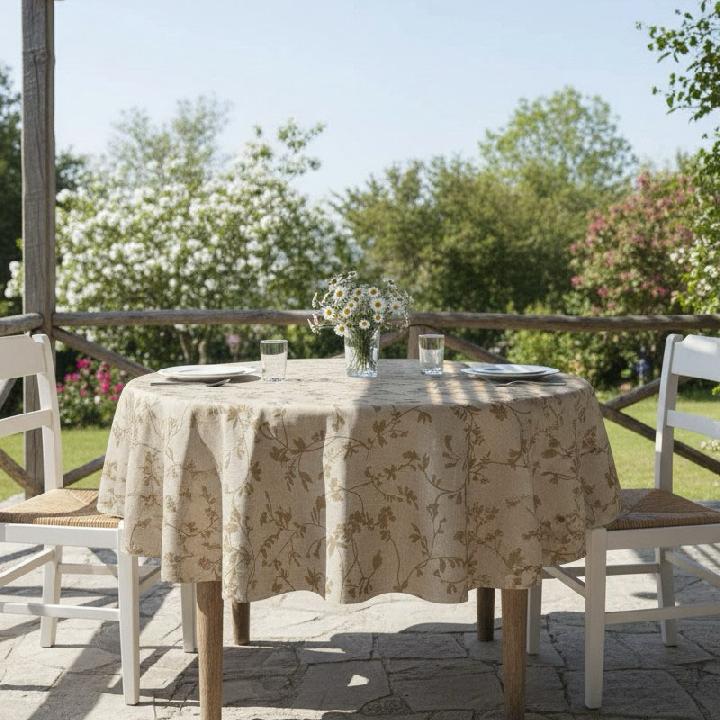 Скатерть круглая Pappel Carrie 180см