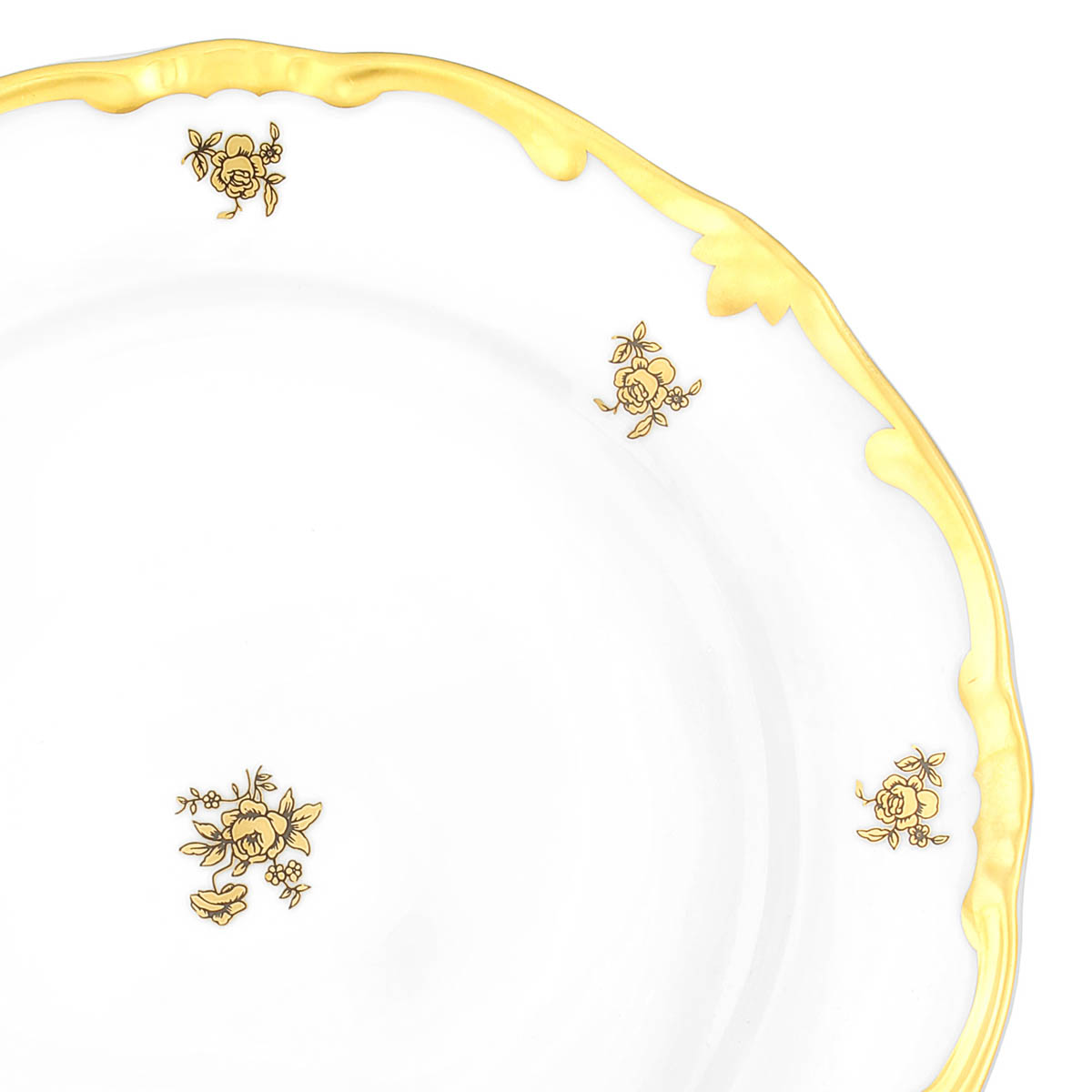 Набор тарелок 24см Weimar Porzellan Роза Золотая