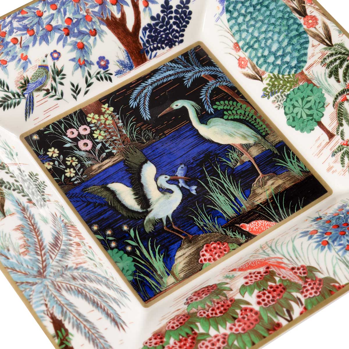 Блюдо квадратное Gien Le Jardin Du Palais 17x17см