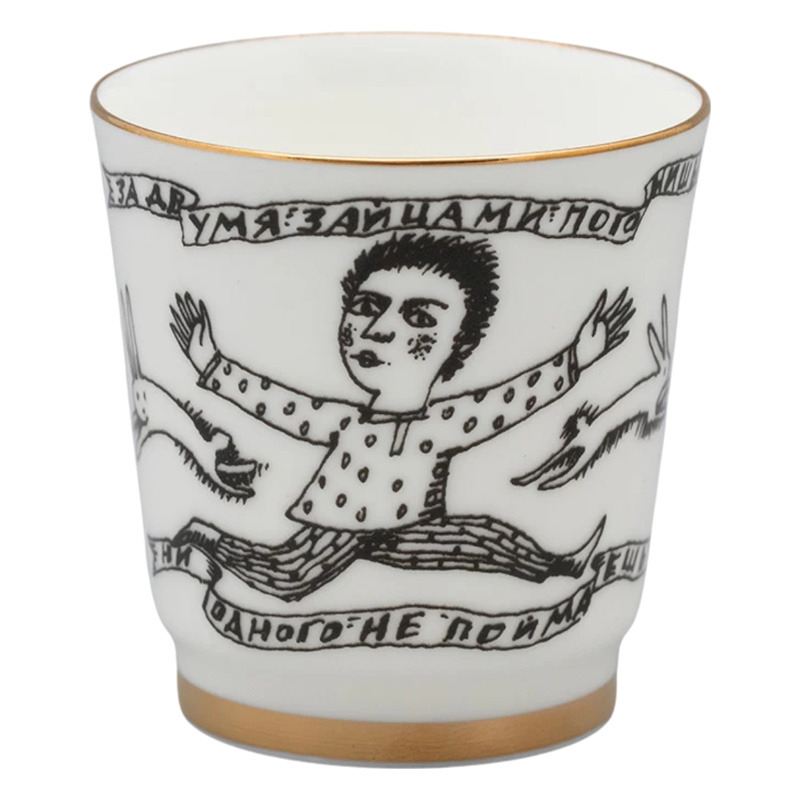 Набор стопок Императорский фарфоровый завод Пословицы русского народа 70мл, 6шт