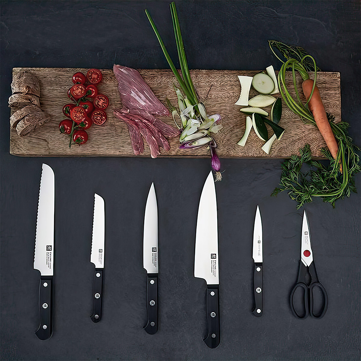 Набор ножей Zwilling Gourmet 7предметов в подставке с заточкой