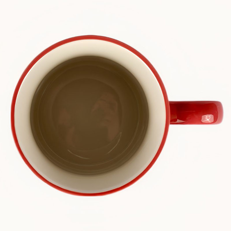 Кружка Дымов Керамика Флора красная