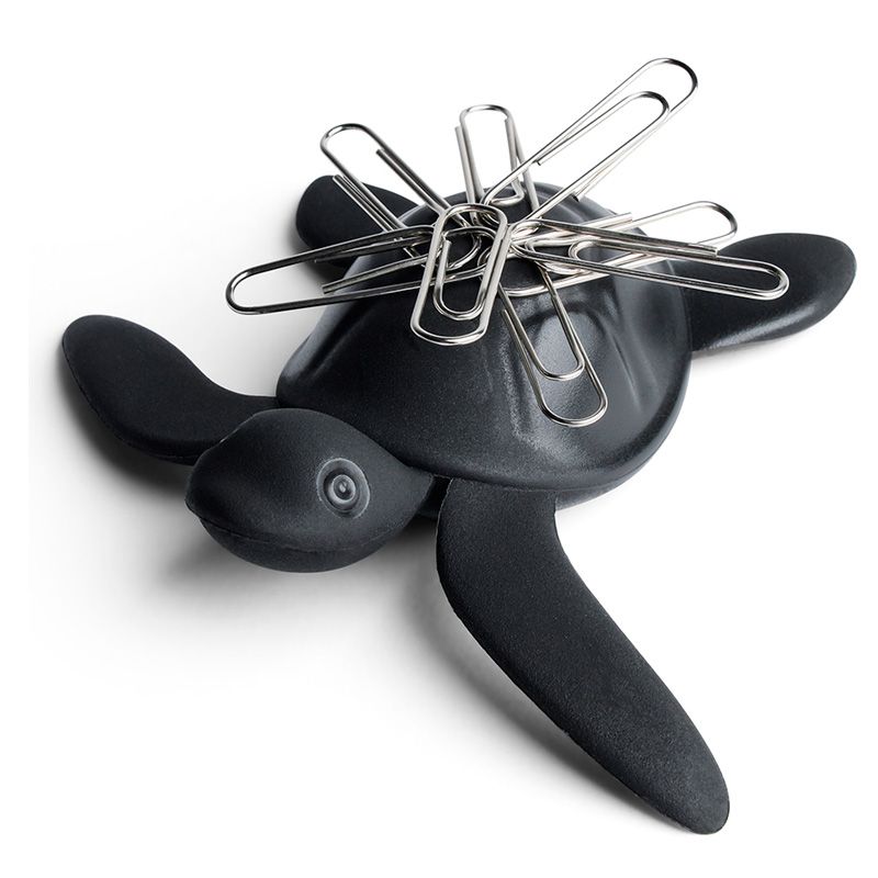 Магнит Qualy Save Turtle, черный