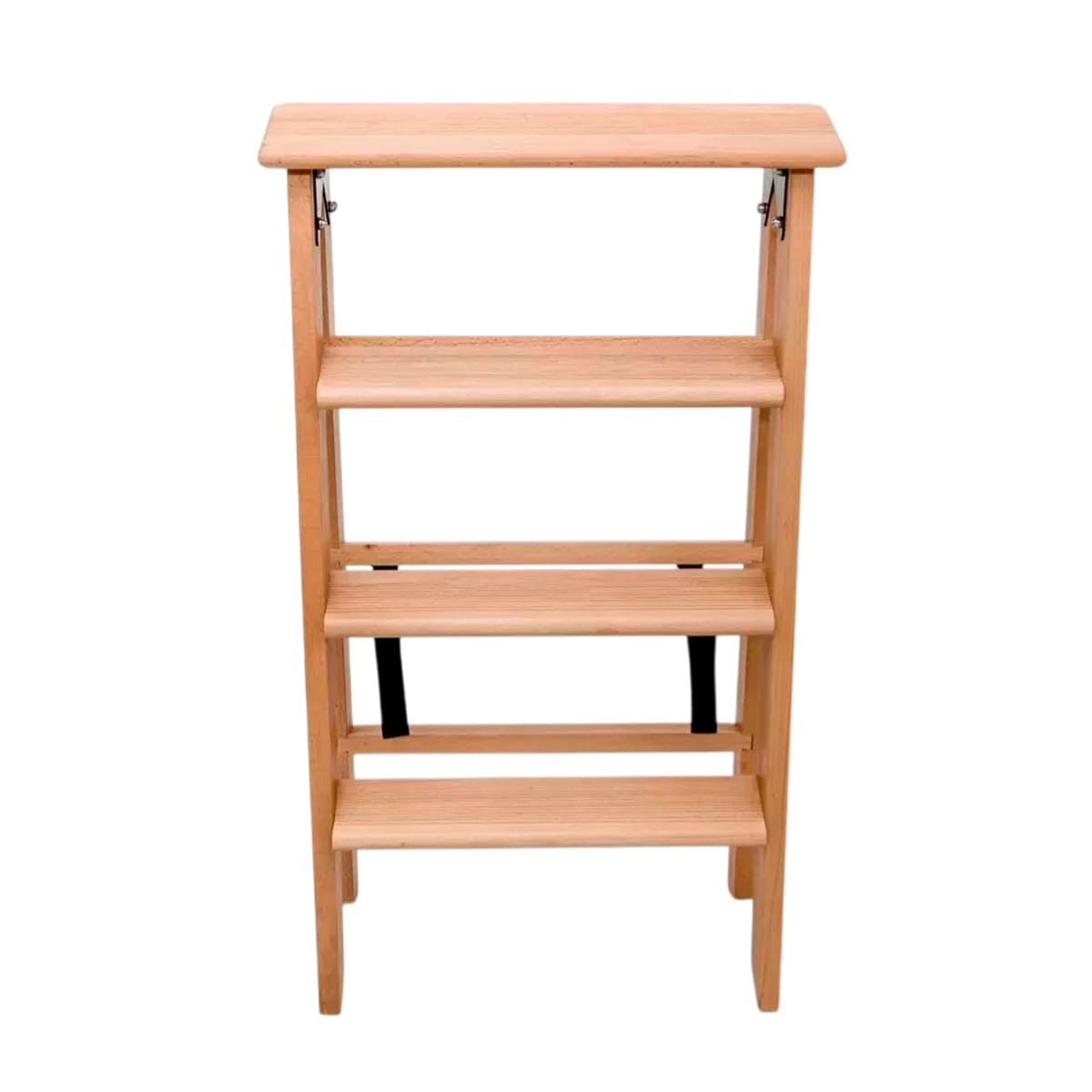 Стремянка двусторонняя Hoz-Block Марк 4 ступени, светлое дерево