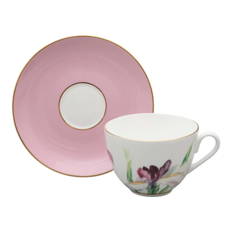 Чайная пара Императорский фарфоровый завод L'Art Des Fleurs Роузи