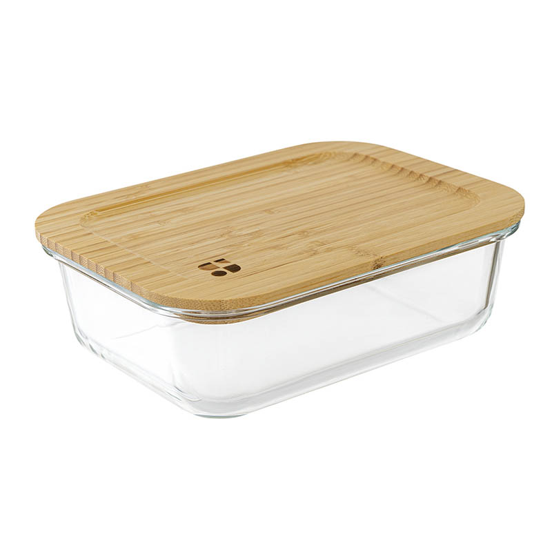 Набор контейнеров для запекания и хранения Smart Solutions Eco Store с крышками из бамбука, 3шт