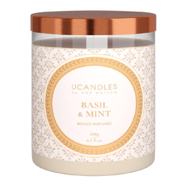 Свеча ароматическая Ucandles by Gor Maison Классическая Basil & Mint