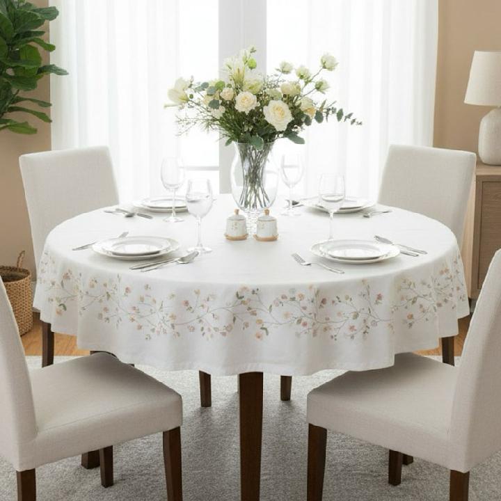 Скатерть круглая Pappel Flower Field 180см