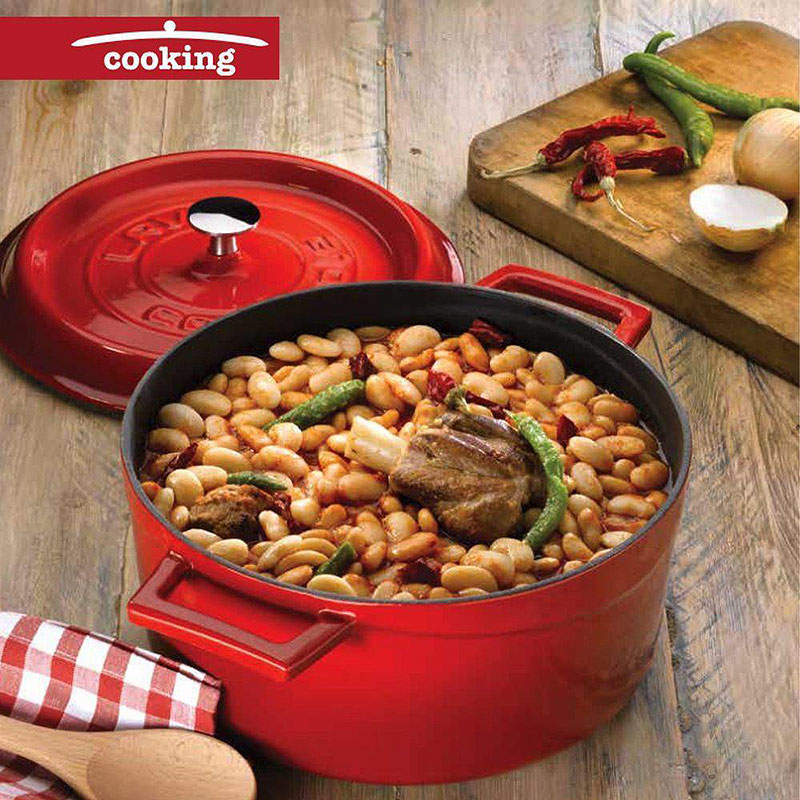 Кастрюля чугунная Lava 4,49л, цвет фиолетовый