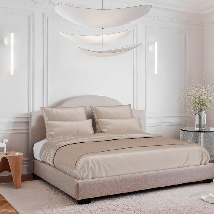 Комплект постельного белья евро Mollen Premier, песочно-бежевый