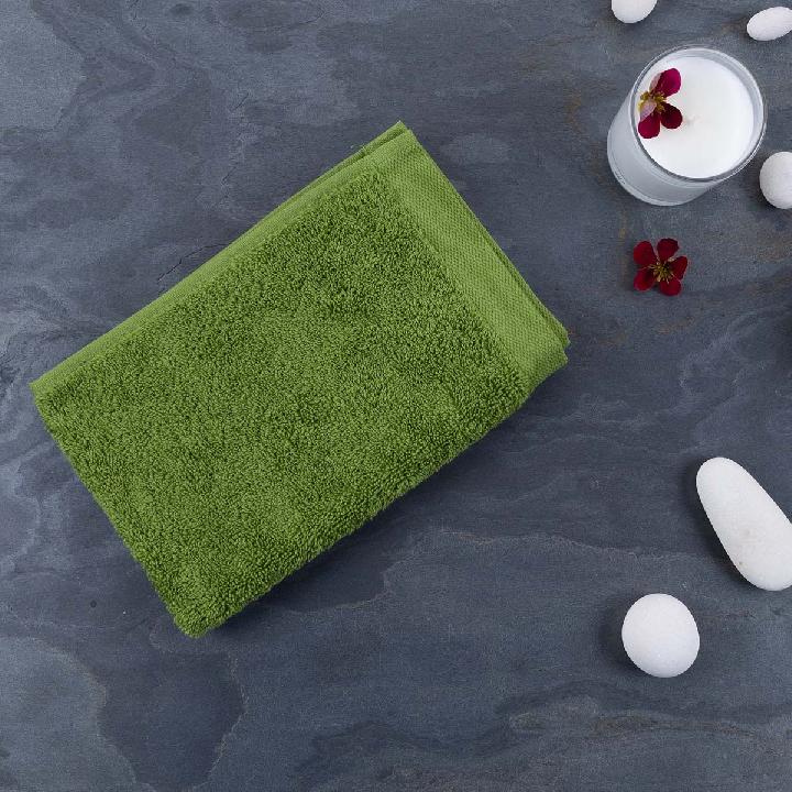 Полотенце махровое Lameirinho Aqua 30x50см, цвет оливковый