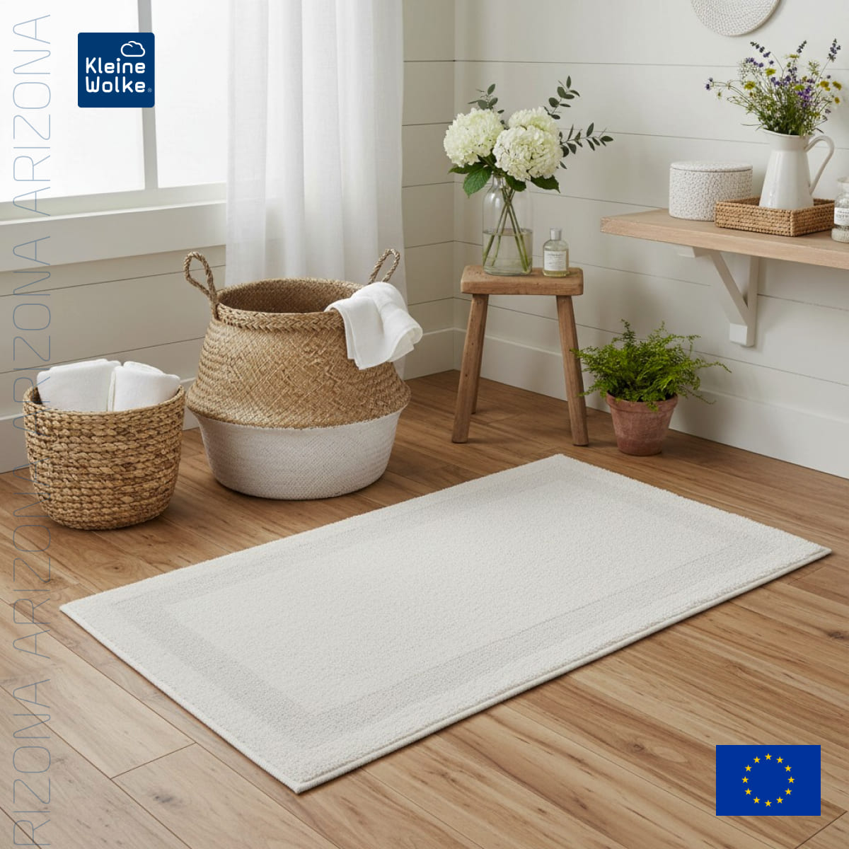 Коврик для ванной 70x120см Kleine Wolke Arizona, серо-бежевый