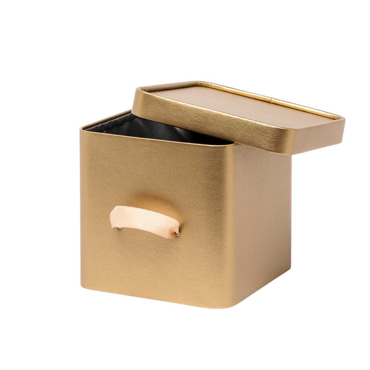 Коробка для хранения Rompicato Cube S, цвет золотой