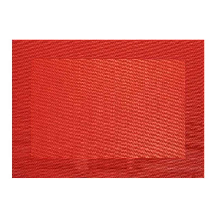 Салфетка с плетеными краями Asa Selection TableTops 46x33см, цвет красный
