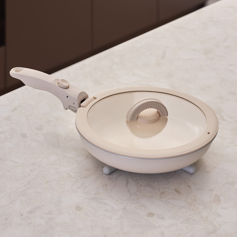 Сковорода с крышкой и съемной ручкой Smart Solutions Smart Ceramic 26см