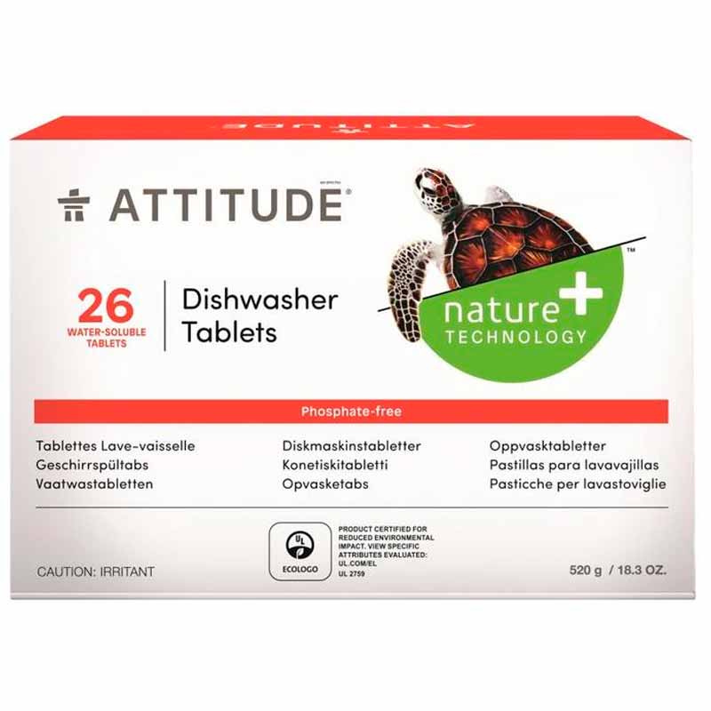 Таблетки Attitude для посудомоечных машин 26шт