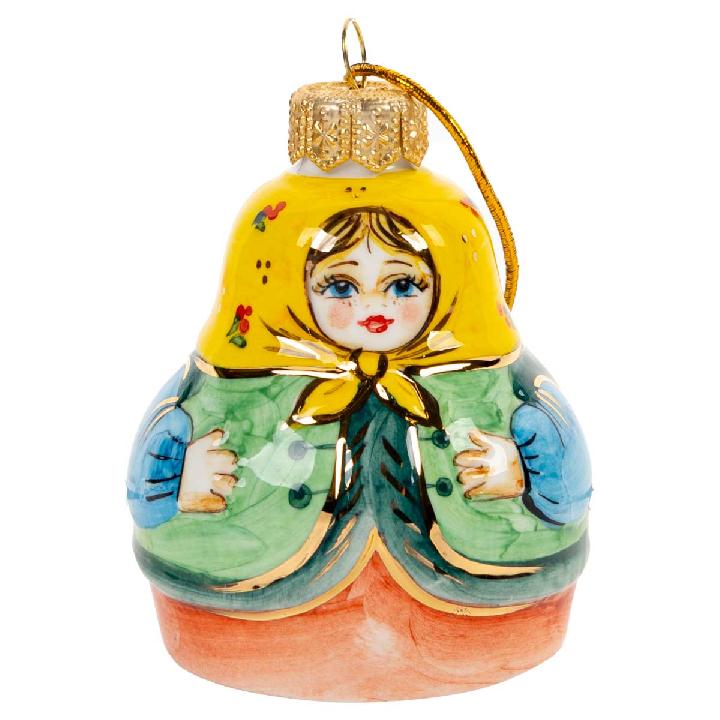 Елочная игрушка Лефортовский фарфор Матрешка