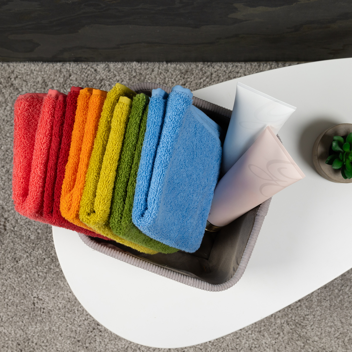 Полотенце махровое Lameirinho Aqua 70x140см, цвет красный