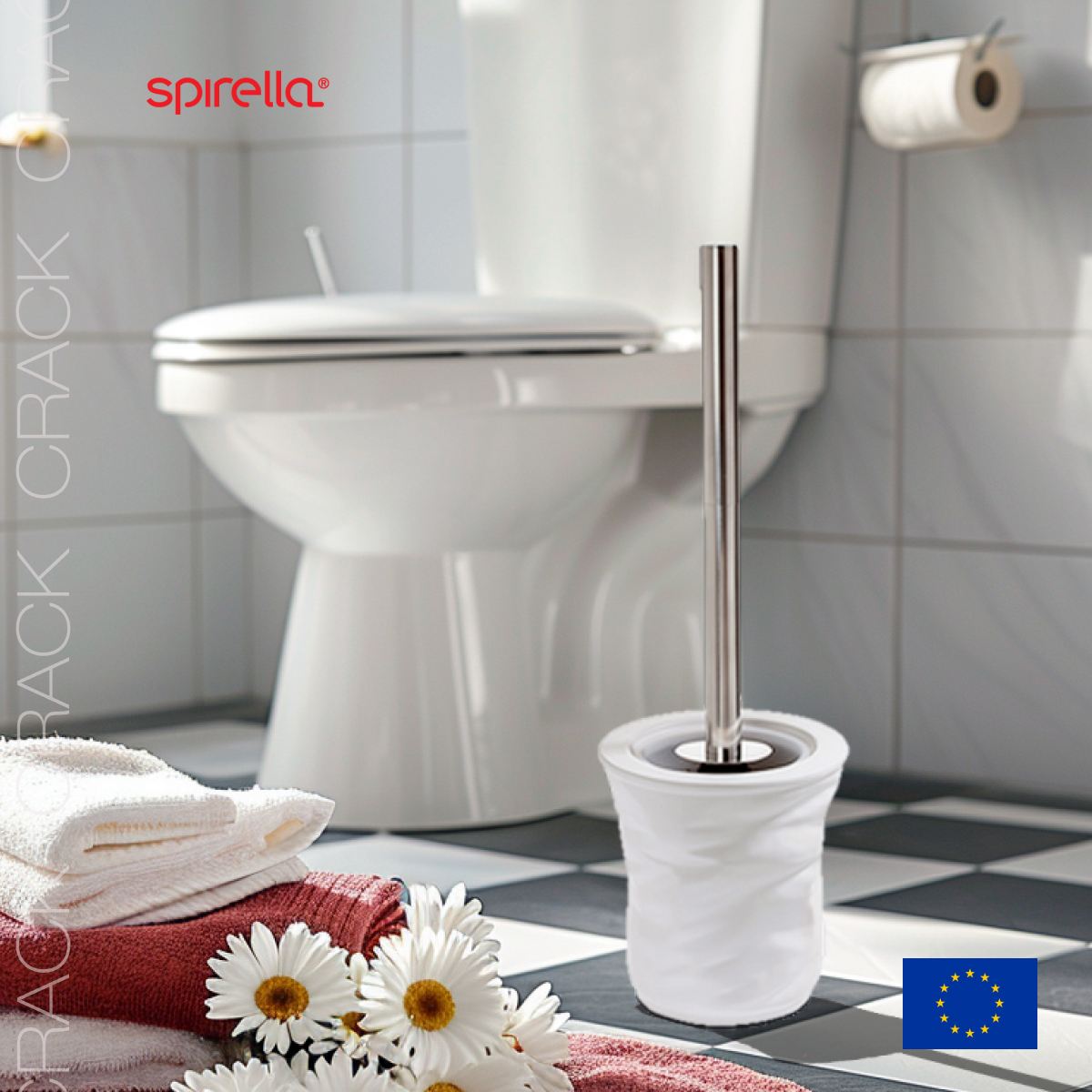 Ерш с подставкой Spirella Crack