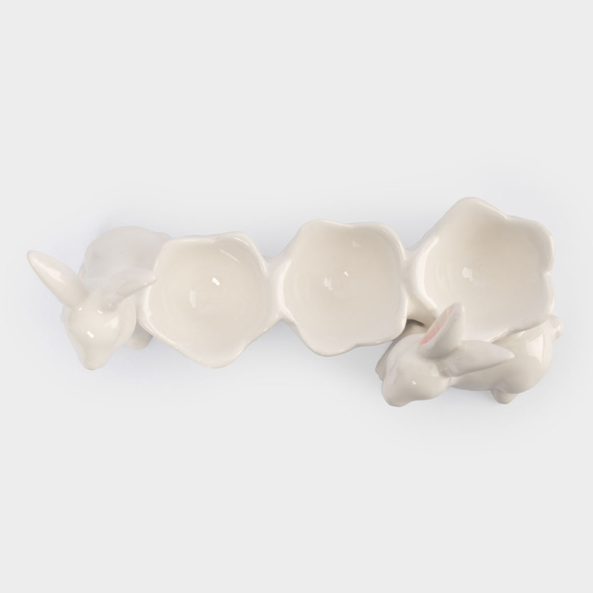 Блюдо пасхальное Anna Lafarg Пасха Золотая Кролики с цветами