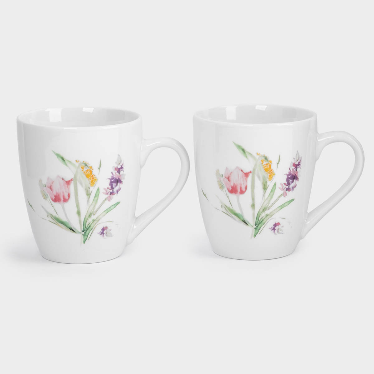 Набор кружек Anna Lafarg Тюльпан Акварельные цветы, 2шт