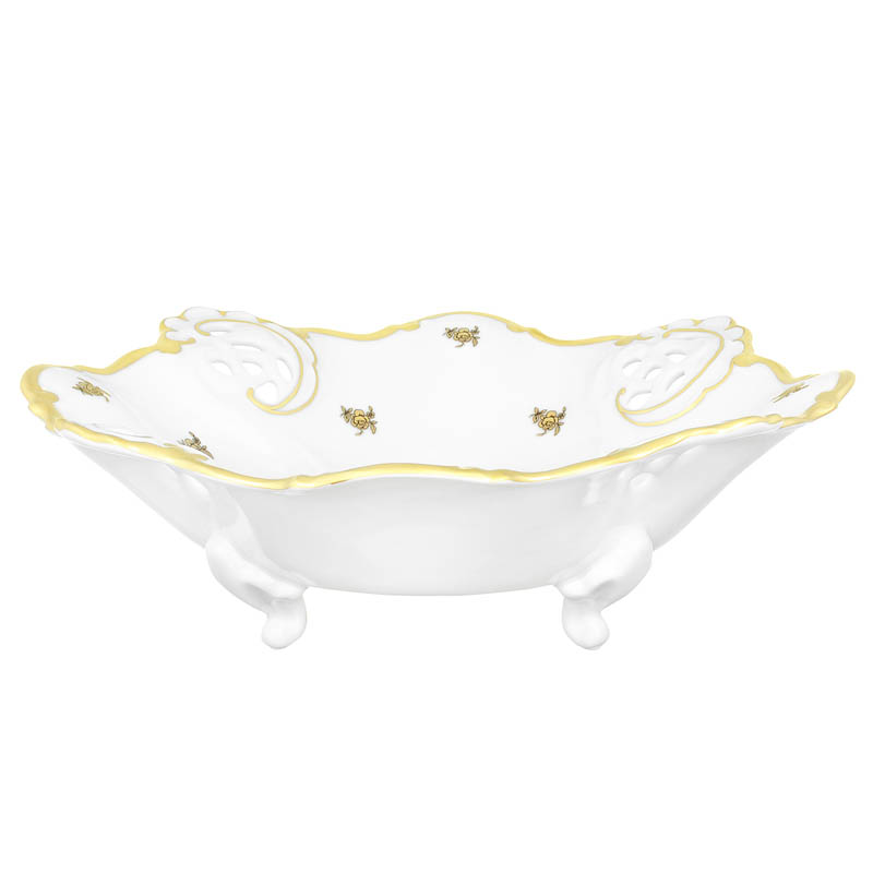 Сухарница Weimar Porzellan Роза Золотая