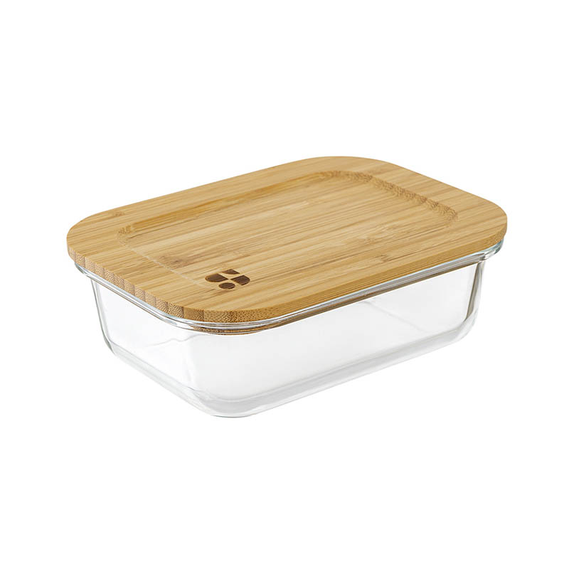 Набор контейнеров для запекания и хранения Smart Solutions Eco Store с крышками из бамбука, 3шт