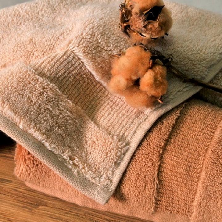 Полотенце Hamam Heritage Natural Cotton Organic 40x60см, цвет темно-карамельный