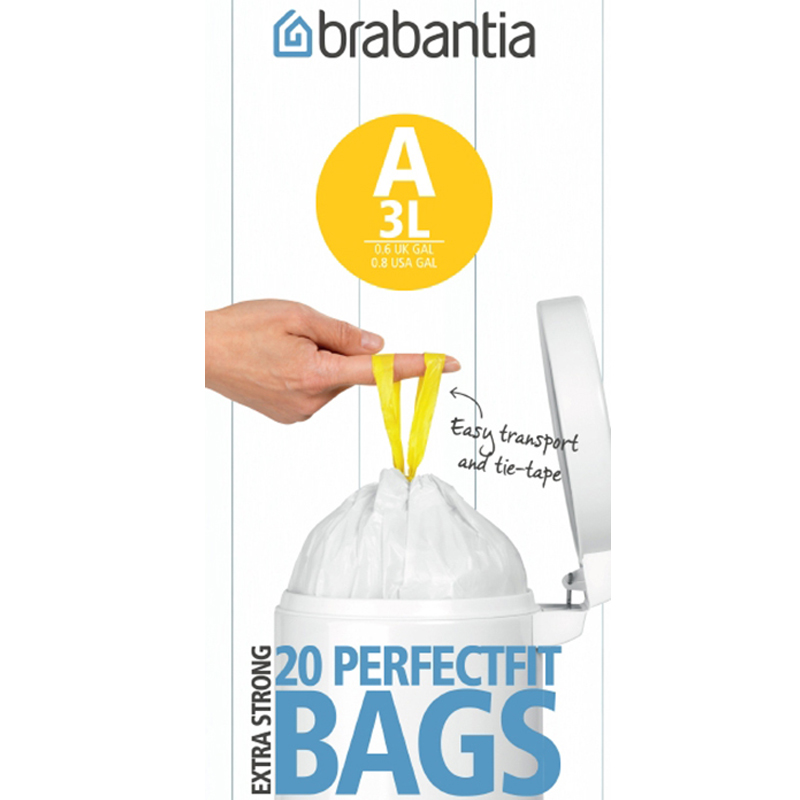 Мешки для мусора Brabantia PerfectFit 3л, рулон 20шт