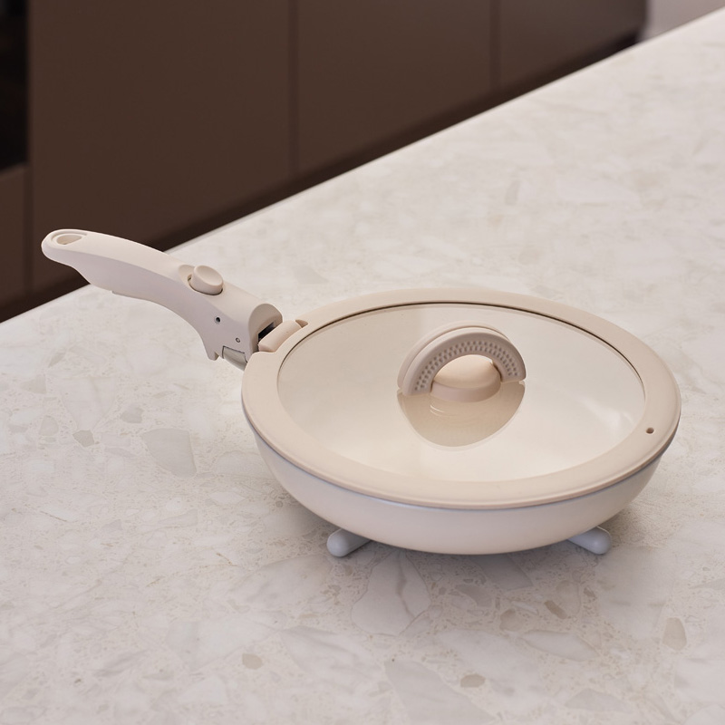 Сковорода с крышкой и съемной ручкой Smart Solutions Smart Ceramic 28см