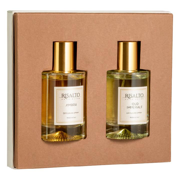 Набор спреев для автомобиля Risalto Апельсин и Красное вино 50мл + Инжир 50мл